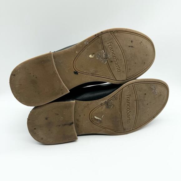 Franco Sarto Women's Halford Zip Ankle Bootie Black Size 8.5 Moto Boho Office - Picture 11 of 11